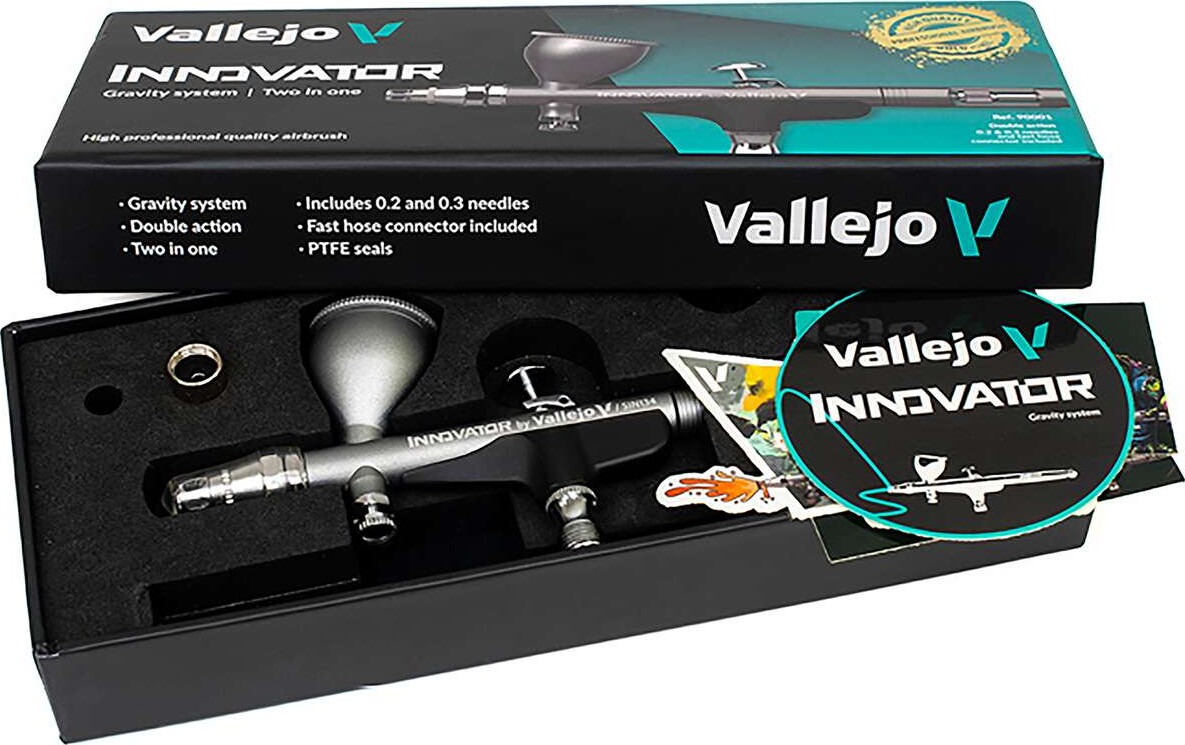 Airbrush Innovator Gravity System Two In One - 90001 - Vallejo