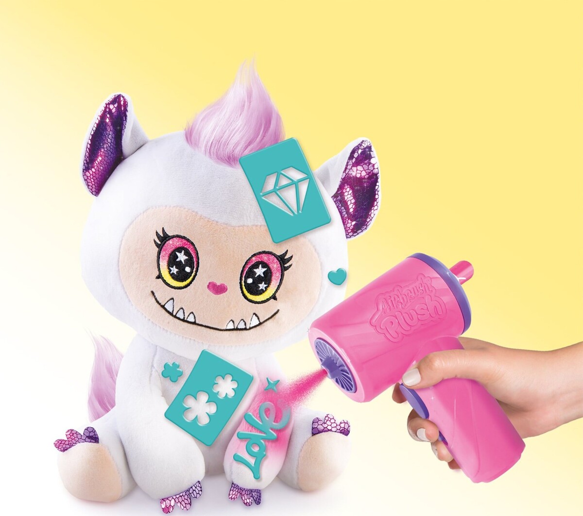 Airbrush Plush - Cutie Monster 20 Cm