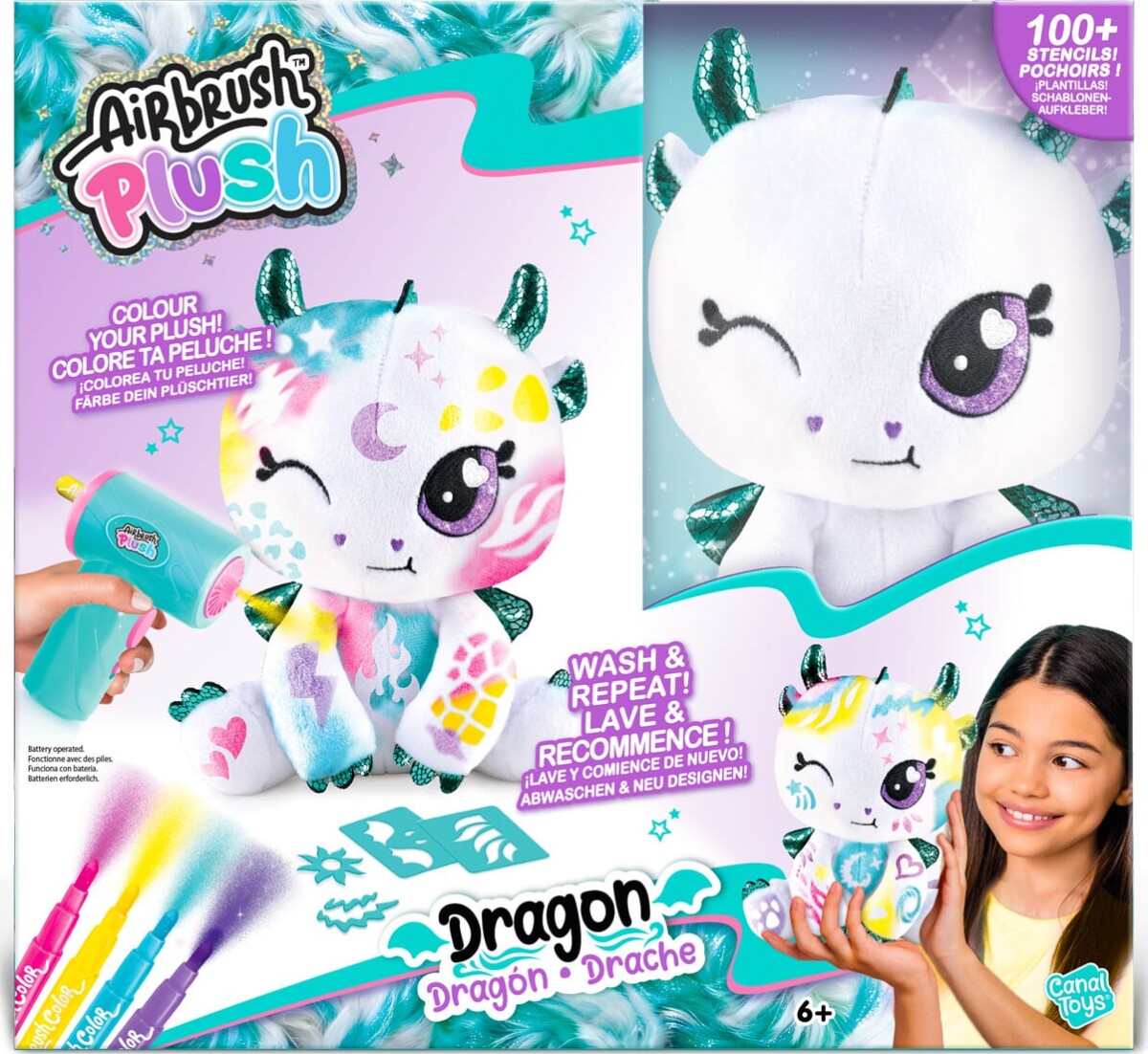 Airbrush Plush - Drage 20 Cm
