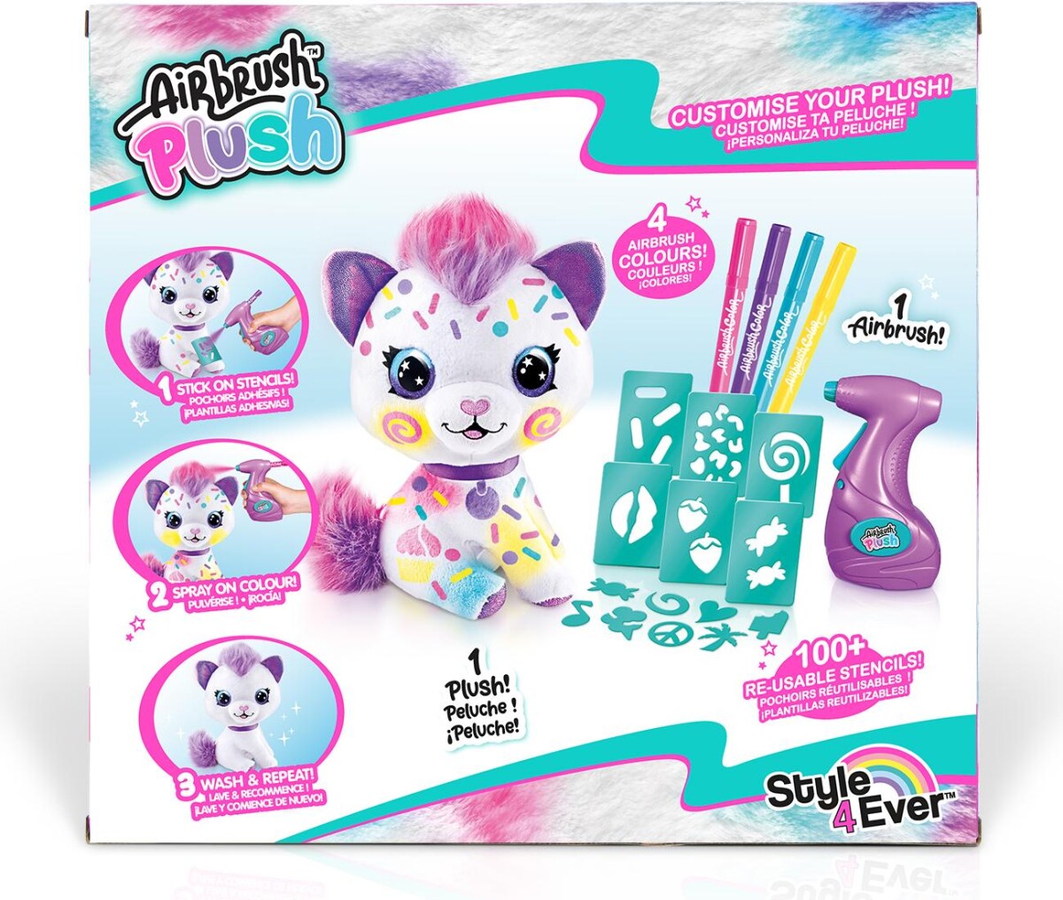 Airbrush Plush - Kat - Diy Bamse