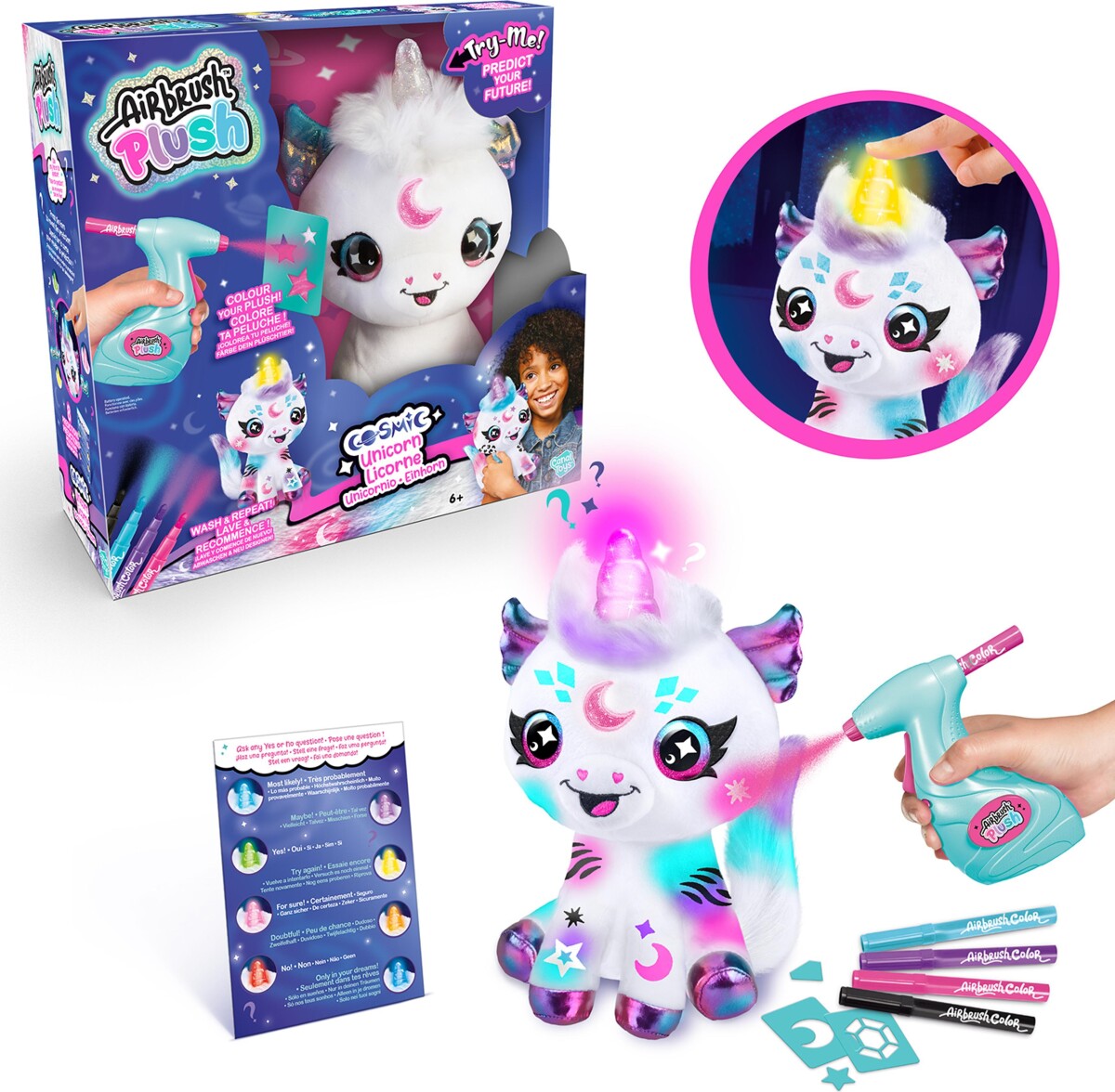 Airbrush Plush - Kosmisk Enhjørning
