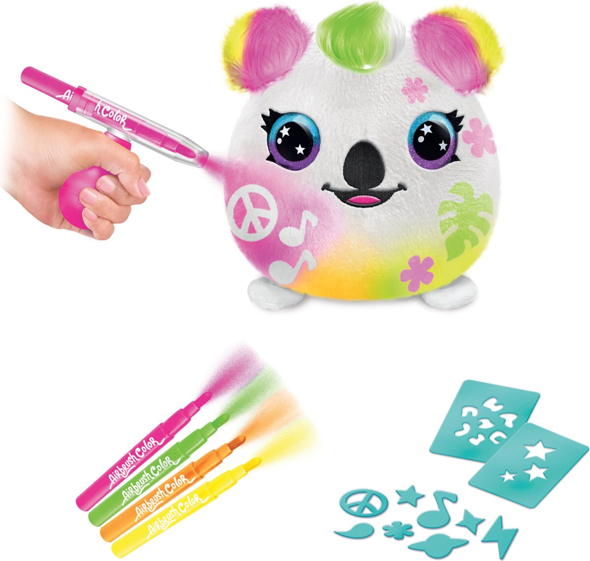 Airbrush Plush - Neon Squish-Venner Malebøtte