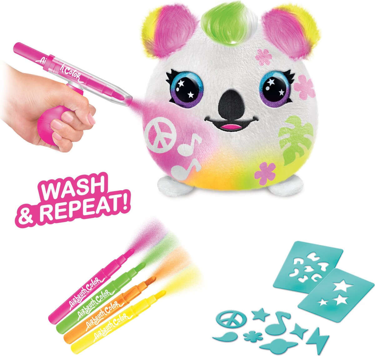 Airbrush Plush - Neon Squish-Venner Malebøtte