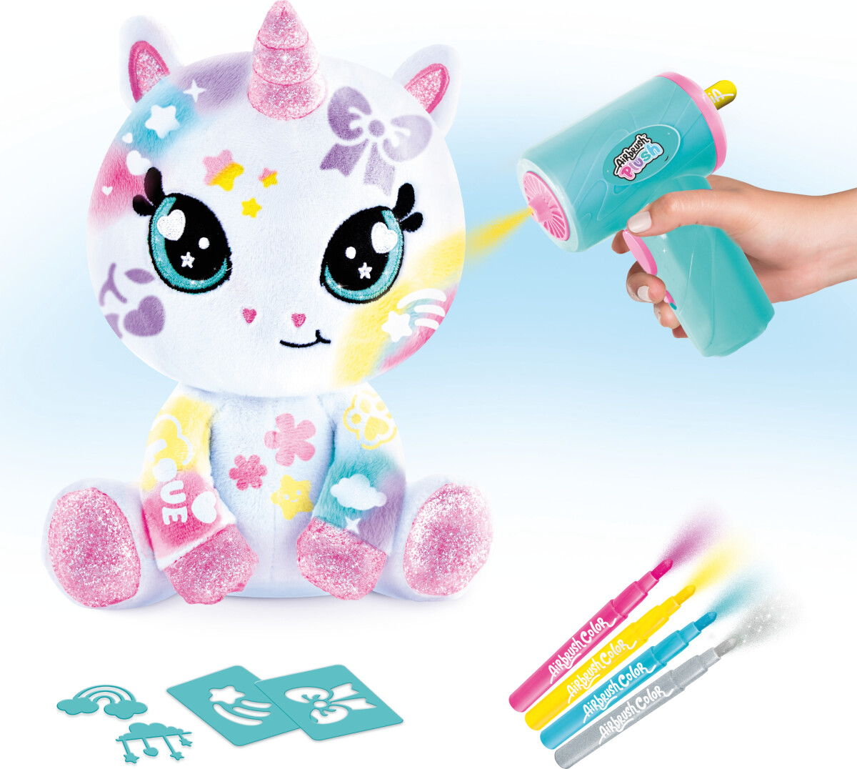 Airbrush Plush - Sparkle Unicorn 20Cm 26088