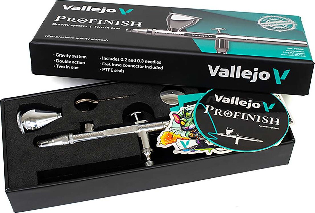 Airbrush Profinish Gravity System Two In One - 90002 - Vallejo