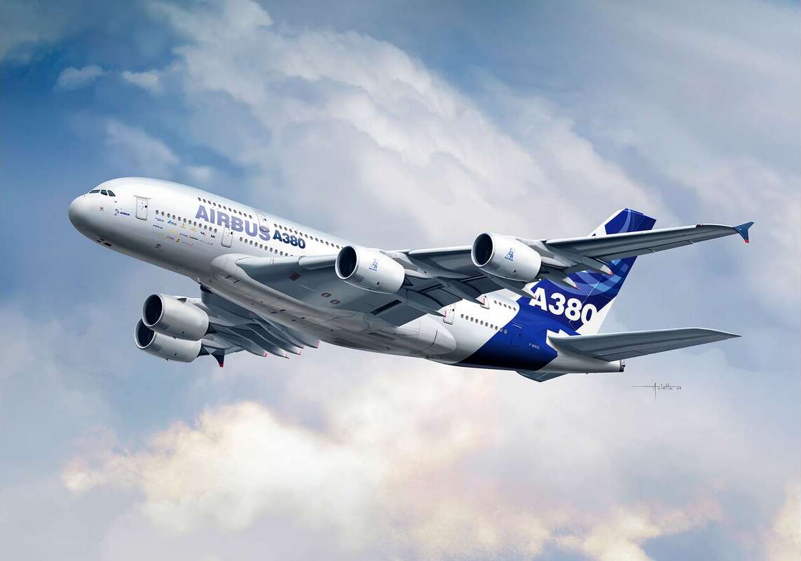 Revell - Airbus A380-800 Fly Byggesæt - 1 288 - Level 3 - 03808