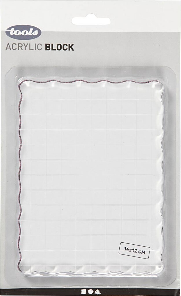 Akrylblok - Str 16X12 Cm - Tykkelse 1 Cm - 1 Stk