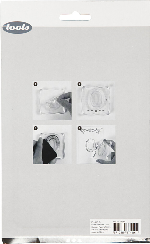 Akrylblok - Str 16X12 Cm - Tykkelse 1 Cm - 1 Stk