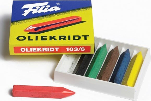 Filia - Oliekridt - Sæt Med 50X6 Stk - Inkl 100 Dækkeservietter