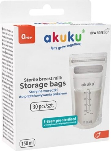 Akuku - Opbevarings Mælke Poser - 150 Ml