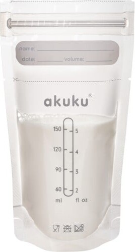 Akuku - Opbevarings Mælke Poser - 150 Ml