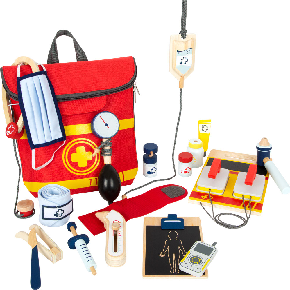 Akut Lægesæt Til Børn - Rygsæk Med Tilbehør - Small Foot