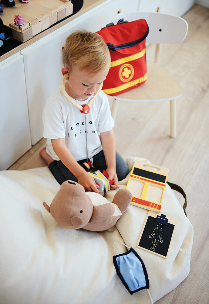 Akut Lægesæt Til Børn - Rygsæk Med Tilbehør - Small Foot