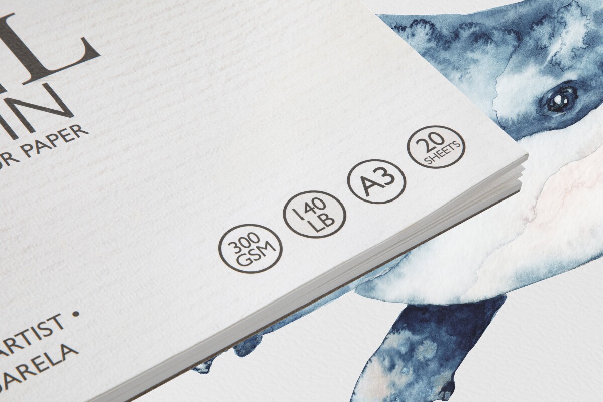 A3 Akvarelblok - 20 Ark