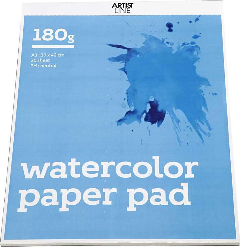 Akvarelblok Med 20 A3 Ark