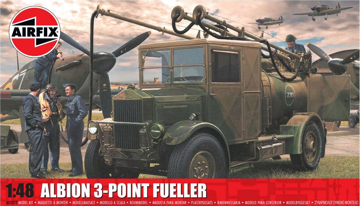 Airfix - Albion 3-Point Fueller Model Byggesæt - 1 48 - A03312