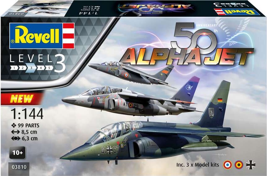 Revell - Alpha Jet 50Th Anniversary - 1 144 - Level 3 - 03810