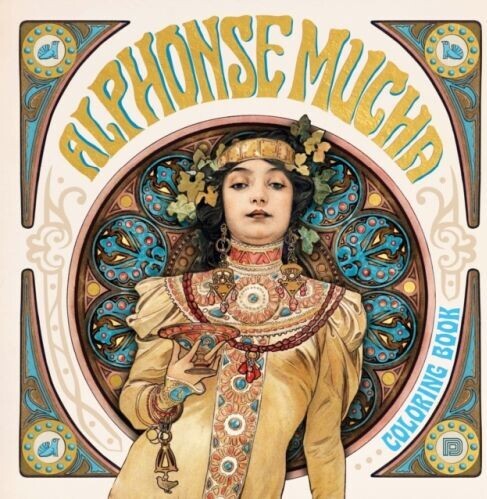 Alphonse Mucha Coloring Book