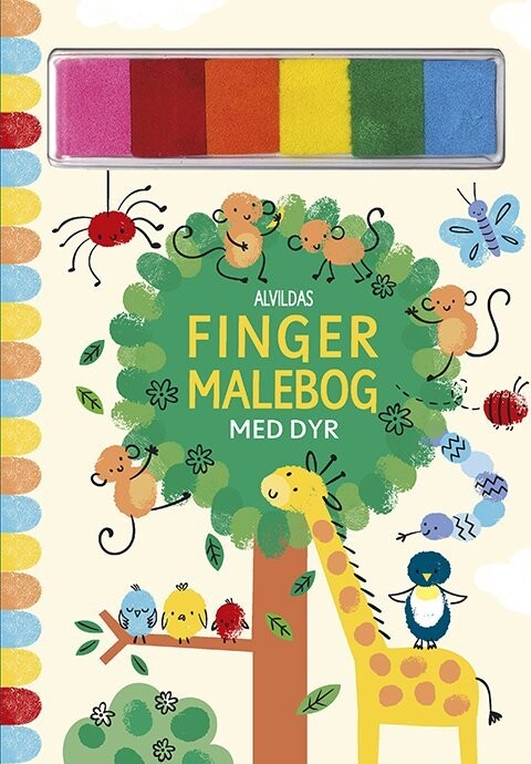Alvildas Fingermalebog Med Dyr