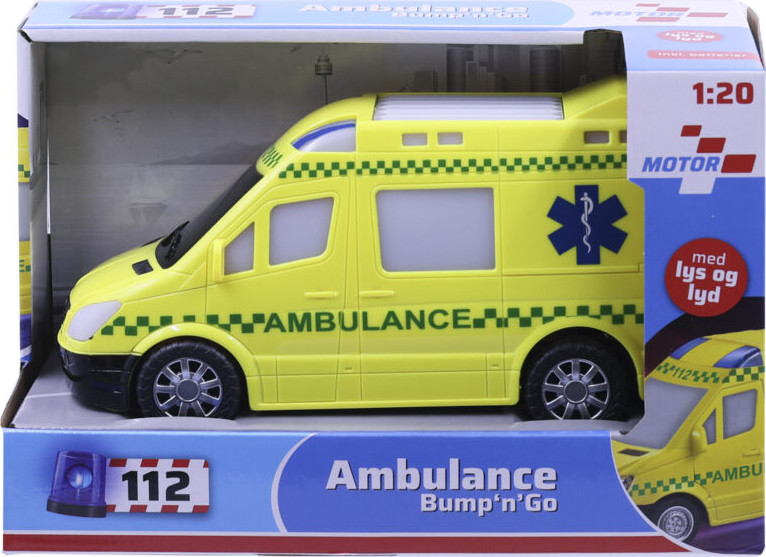 Legetøjs Ambulance Med Lyd Og Lys - Bump N Go - 1 20
