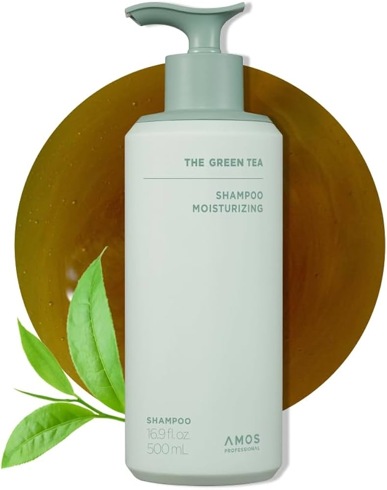 Amos Professional - The Green Tea Shampoo Moisturizing - Green - 500 Ml