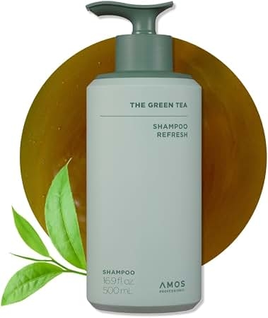 Amos Professional - The Green Tea Shampoo Refresh - Green - 500 Ml