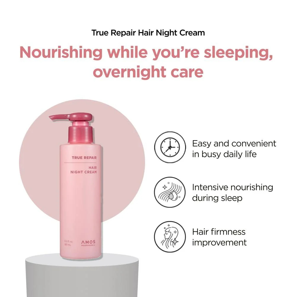 Amos Professional - Ture Repair Hair Night Cream - 180 Ml