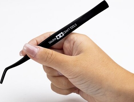 Tamiya - Angled Tweezers - Pincet - 74003