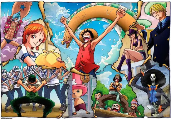 One Piece Puslespil - Clementoni - Anime Collection - 500 Brikker