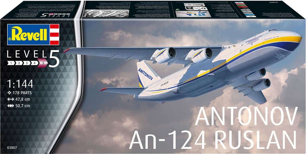 【未開封品】Revell ANTONOV An-124 RUSLAN 1:144 Revell - Antonov An-124 Ruslan 1:144