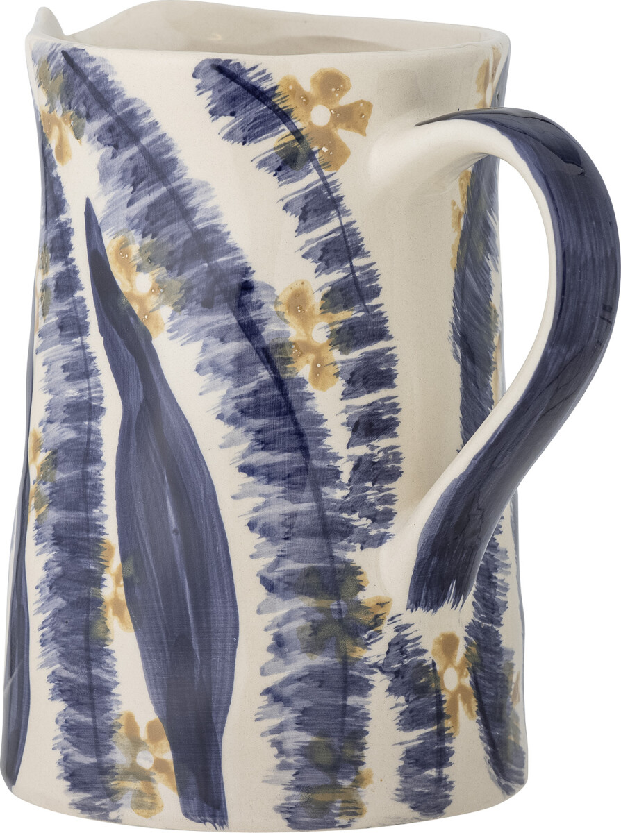 Bloomingville - Anuuk Vase Kande - Blå - Stentøj - H 21 Cm