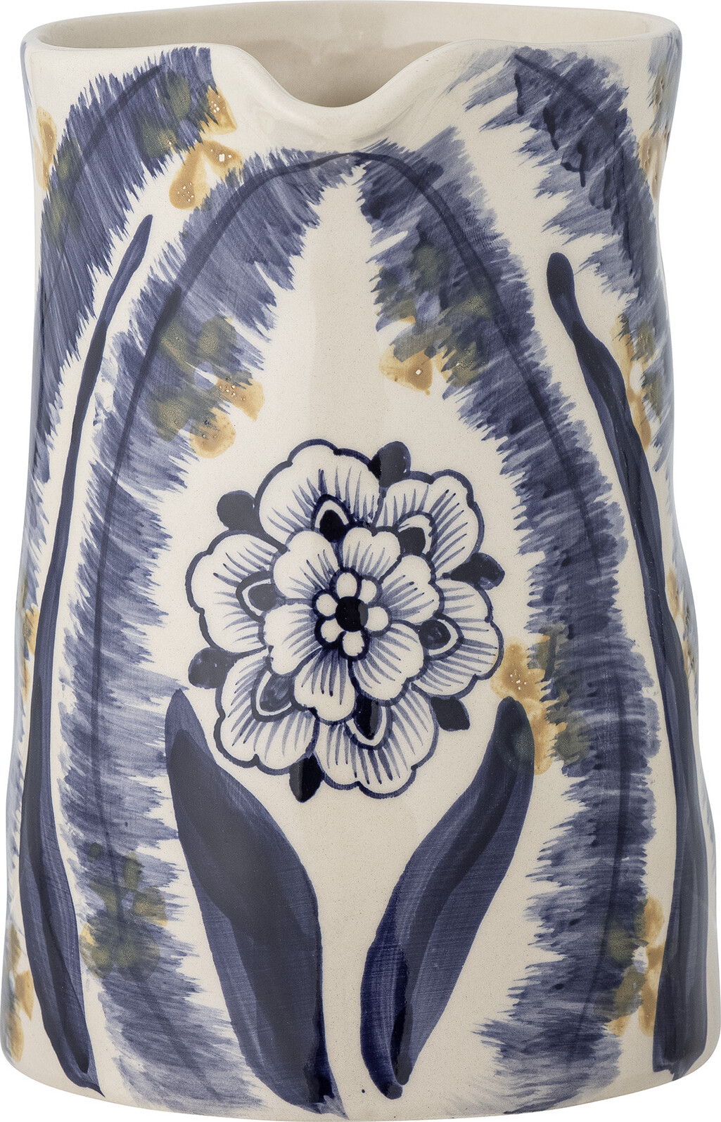 Bloomingville - Anuuk Vase Kande - Blå - Stentøj - H 21 Cm