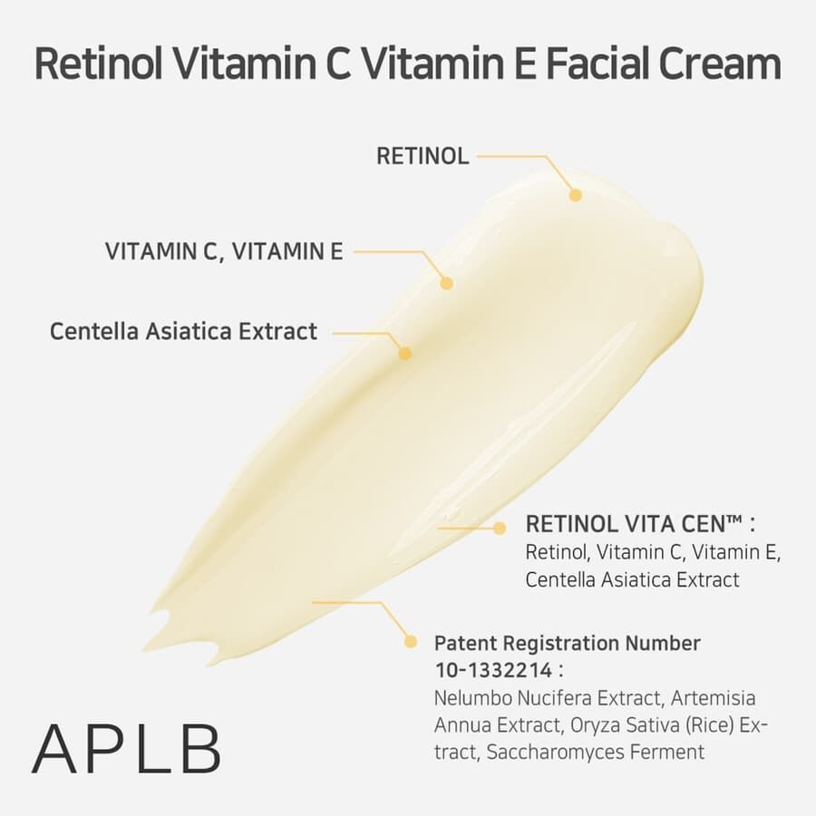 Aplb - Retinol Vitamin C Vitamin E Facial Cream - 55 Ml