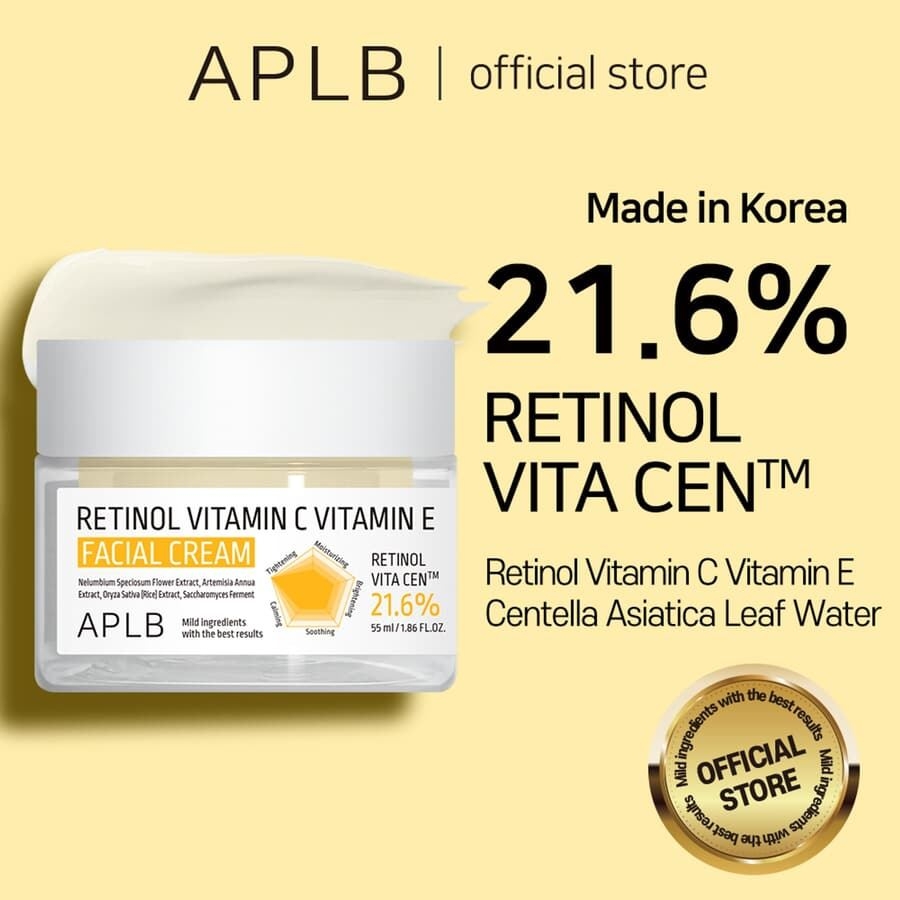 Aplb - Retinol Vitamin C Vitamin E Facial Cream - 55 Ml