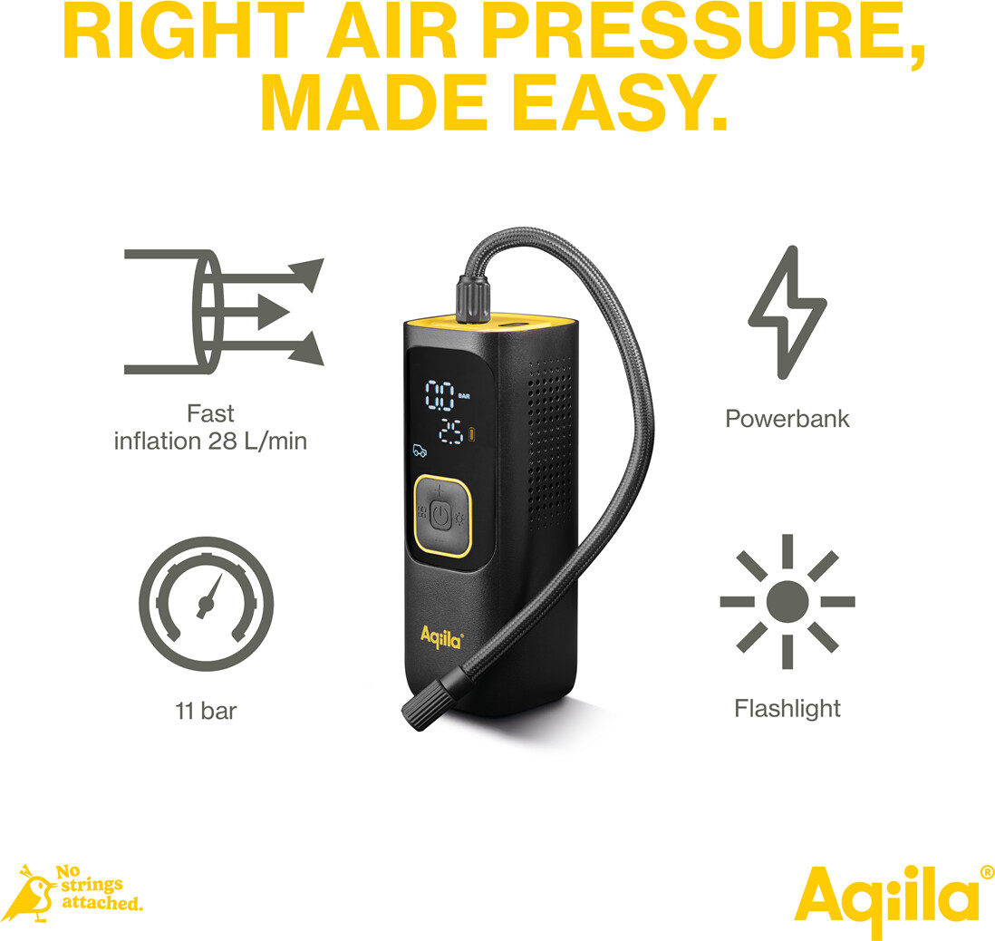 Aqiila - Airbird C7 - Luftpumpe Bærbar Kompressor