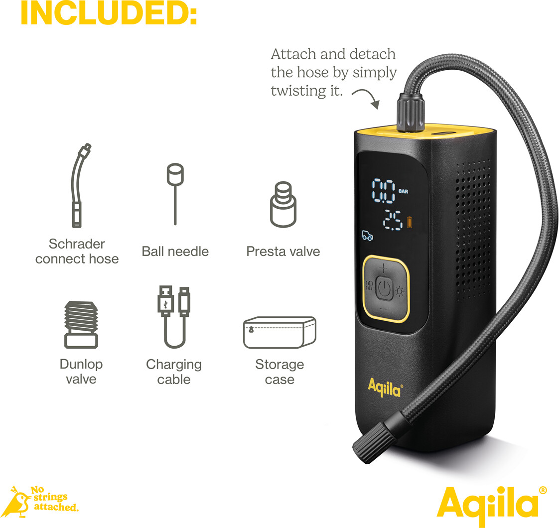 Aqiila - Airbird C7 - Luftpumpe Bærbar Kompressor