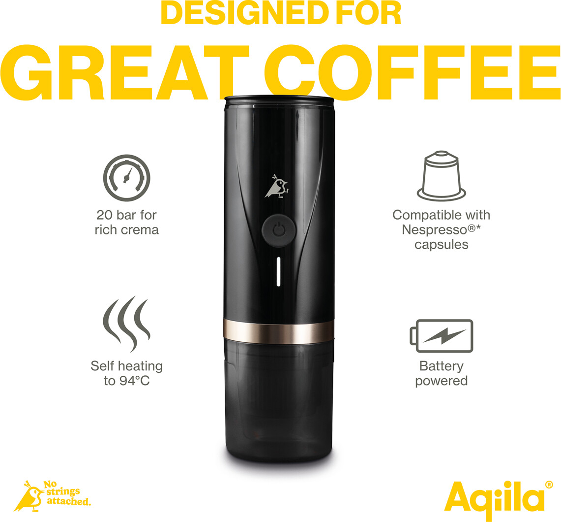 Aqiila - Coffeebird - Bærbar Espressomaskine