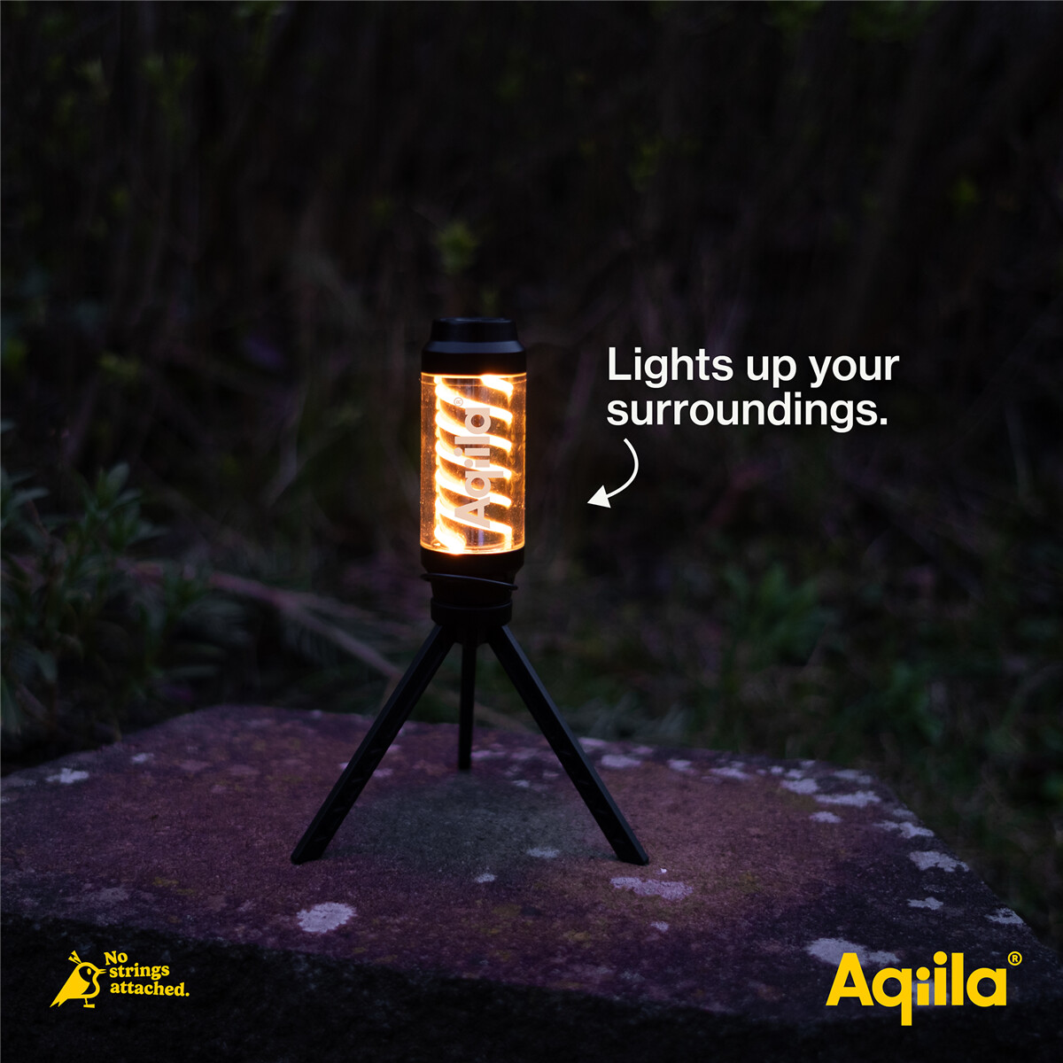 Aqiila - 2-I-1 Genopladelig Lommelygte Og Lampe - Lightbird G1