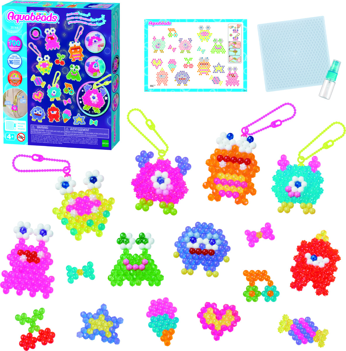 Aquabeads - Crazy Monsters Kreativt Sæt