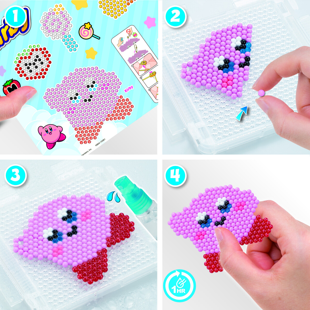 Aquabeads - Kirby Nøglering - Kreativt Sæt