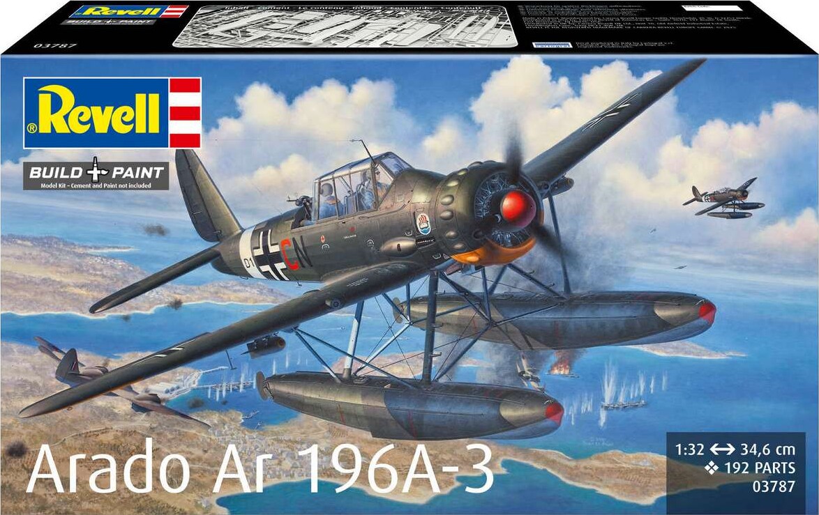 Revell - Arado Ar196A-3 Seaplane - Byggesæt - 1 32 - 03787