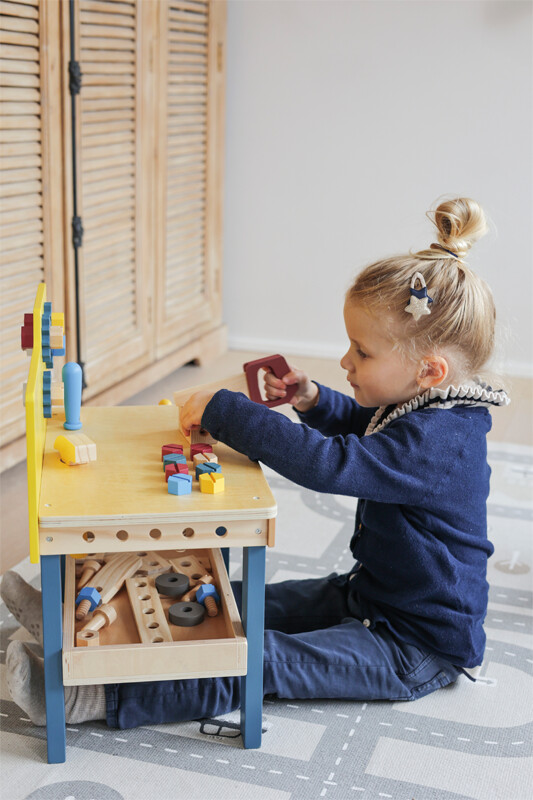 Værktøjsbænk Legetøj Til Børn - Træ - Inkl Værktøj - Small Foot