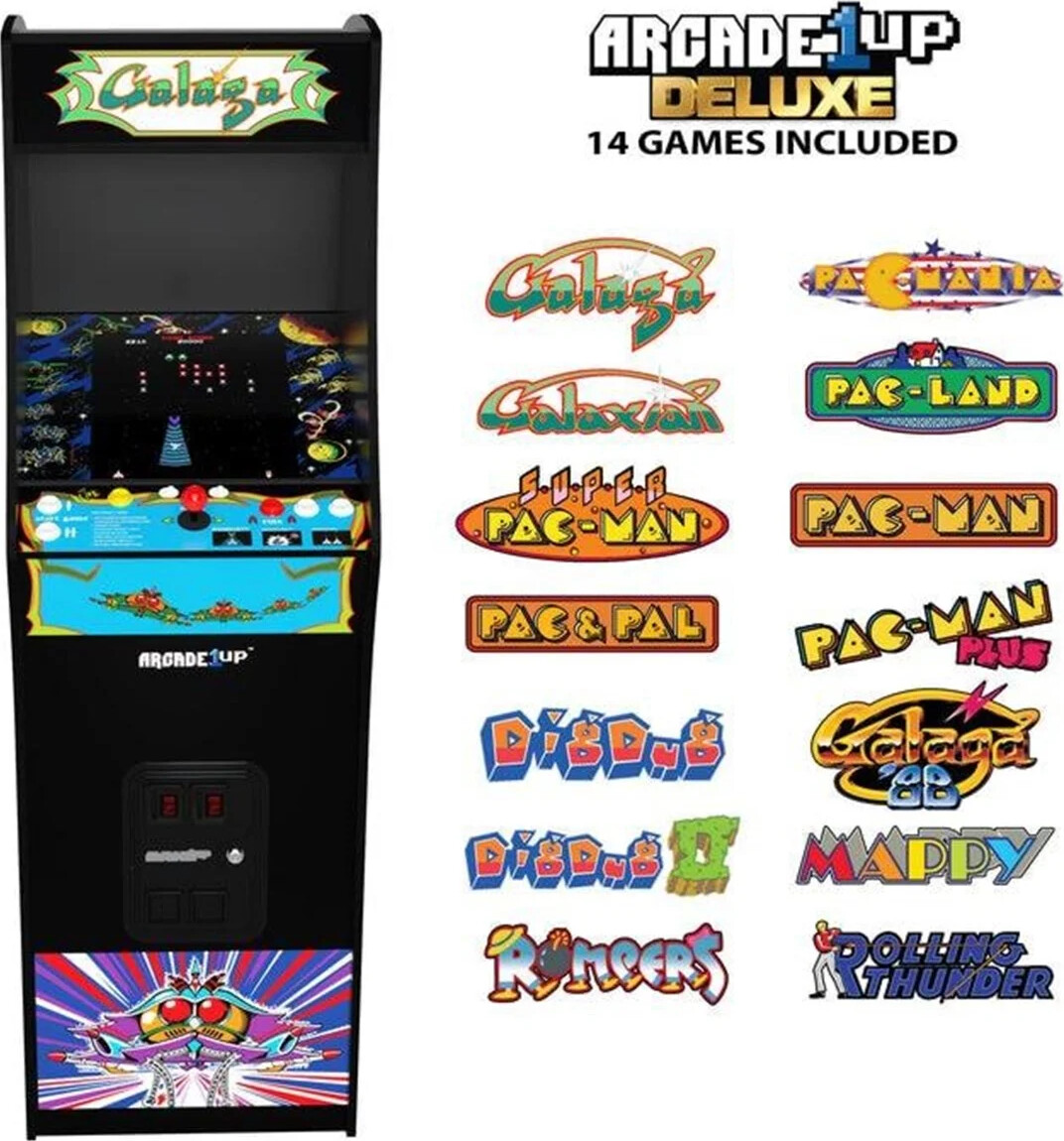 Arcade1Up - Galaga Deluxe Arkademaskine - 14 Spil