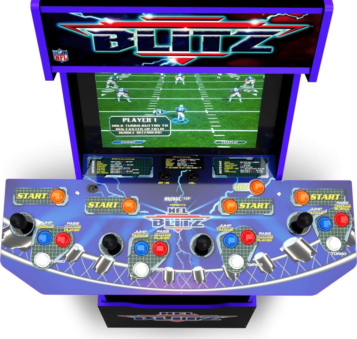 Arcade 1 Up - Nfl Blitz Legends Arkademaskine - 3 Spil