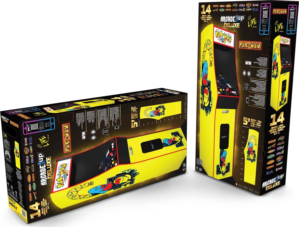 Arcade 1 Up - Pac-Man Deluxe Arkademaskine - 14 Spil