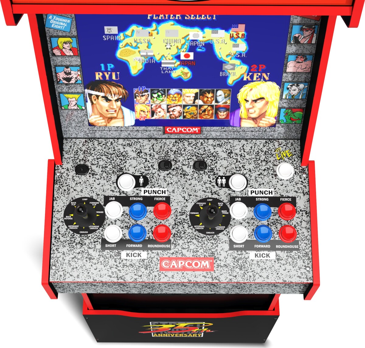 Arcade 1 Up - Street Fighter Legacy Arkademaskine - 14 Spil