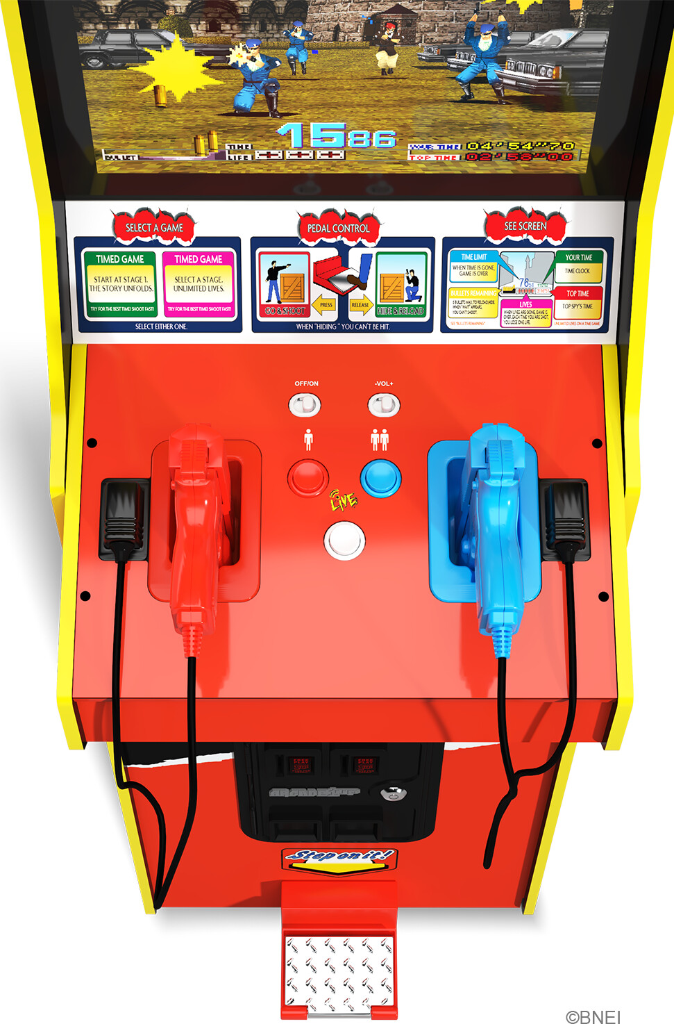 Arcade 1 Up - Time Crisis Deluxe Arkademaskine - 4 Spil