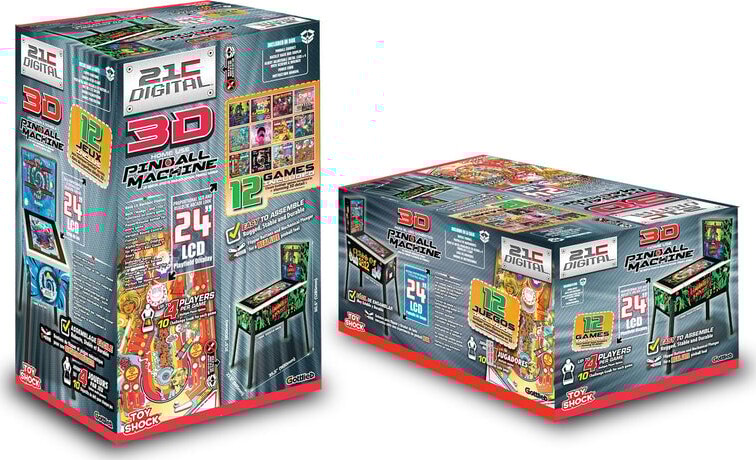 Arcade1Up - Toyshock Pinball Maskine - Haunted House - 8 Spil