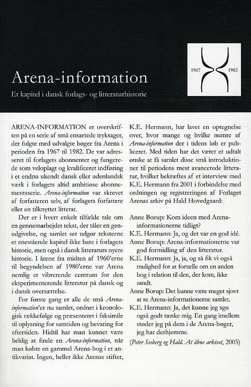 Arena-Information 1967-1982