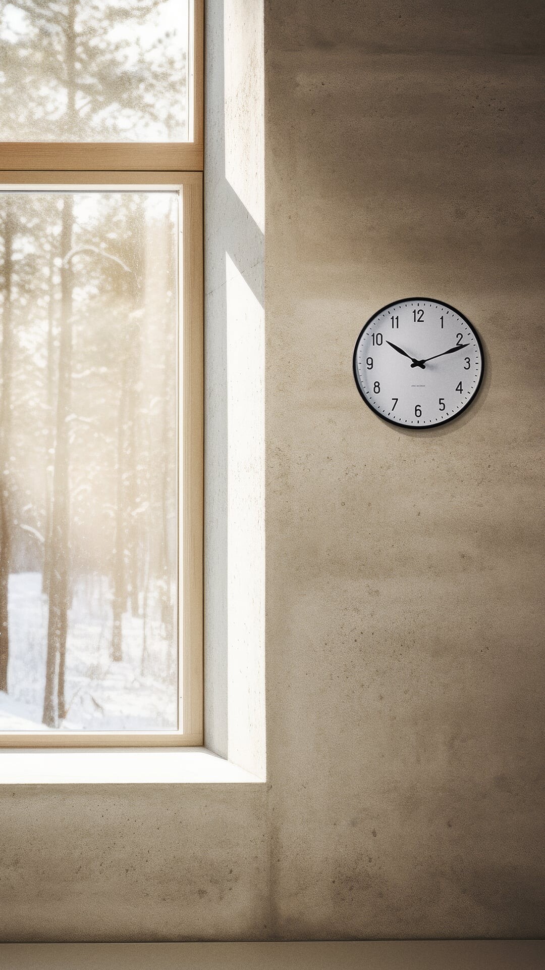 Arne Jacobsen - Station Vægur - 29 Cm - Sort